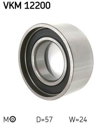 Galet tendeur de courroie de distribution (Galet tendeur de courroie crantée) SKF ref. VKM 12200